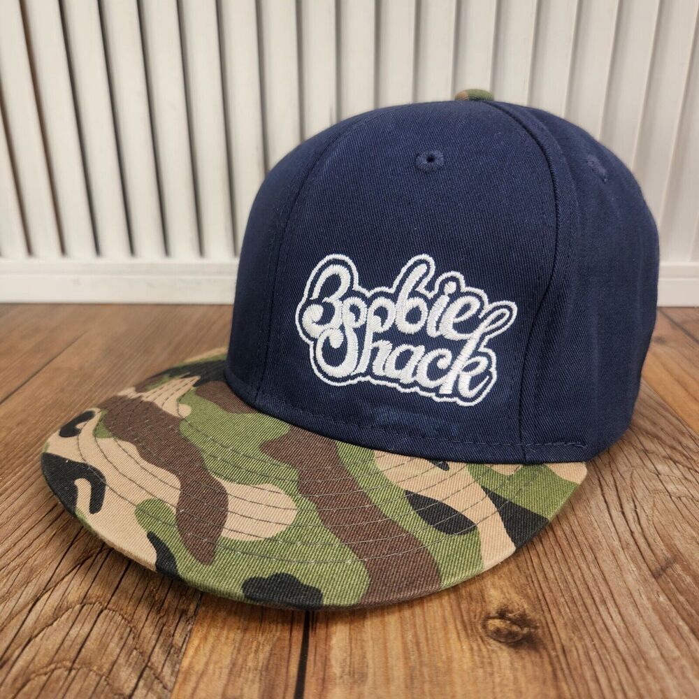 KBethos Boobie Shack Snapback Hat Cap Blue Green Camouflage Adjustable Casual